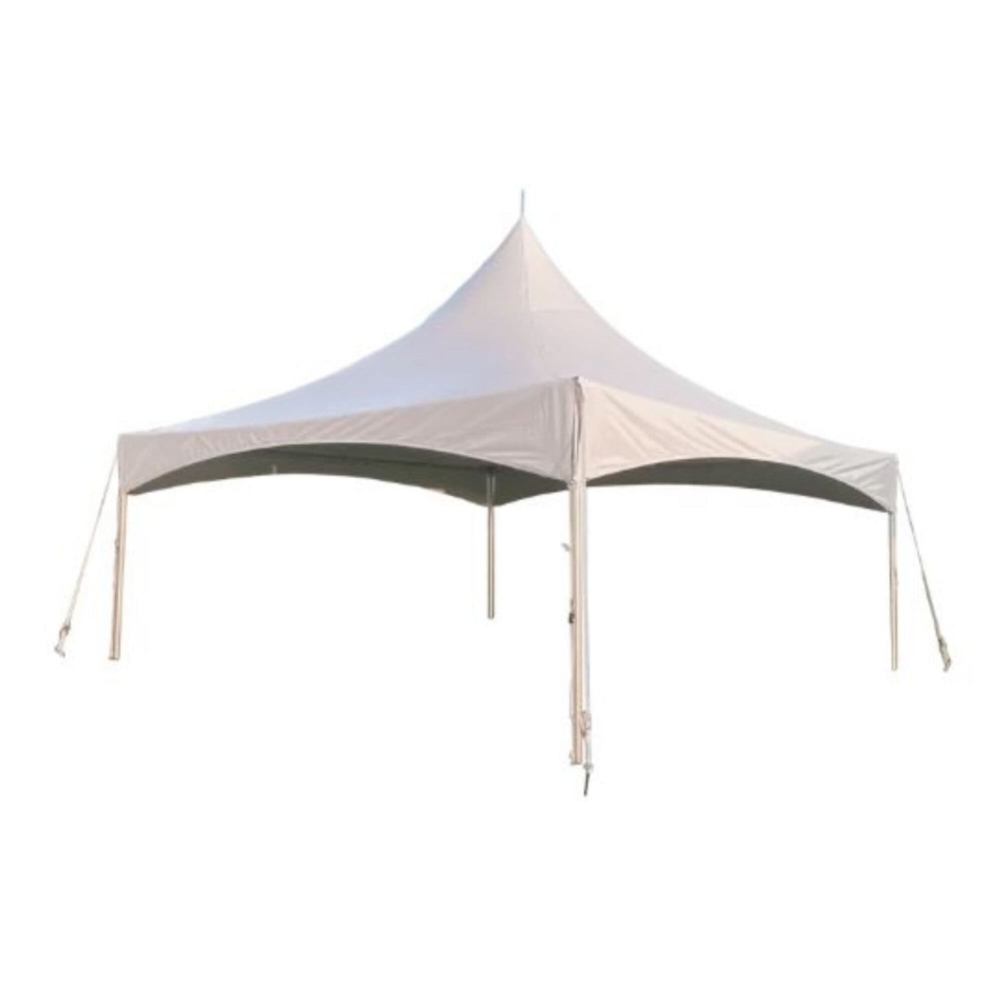20' x 20' x 8' Peak White Frame Tent - 1