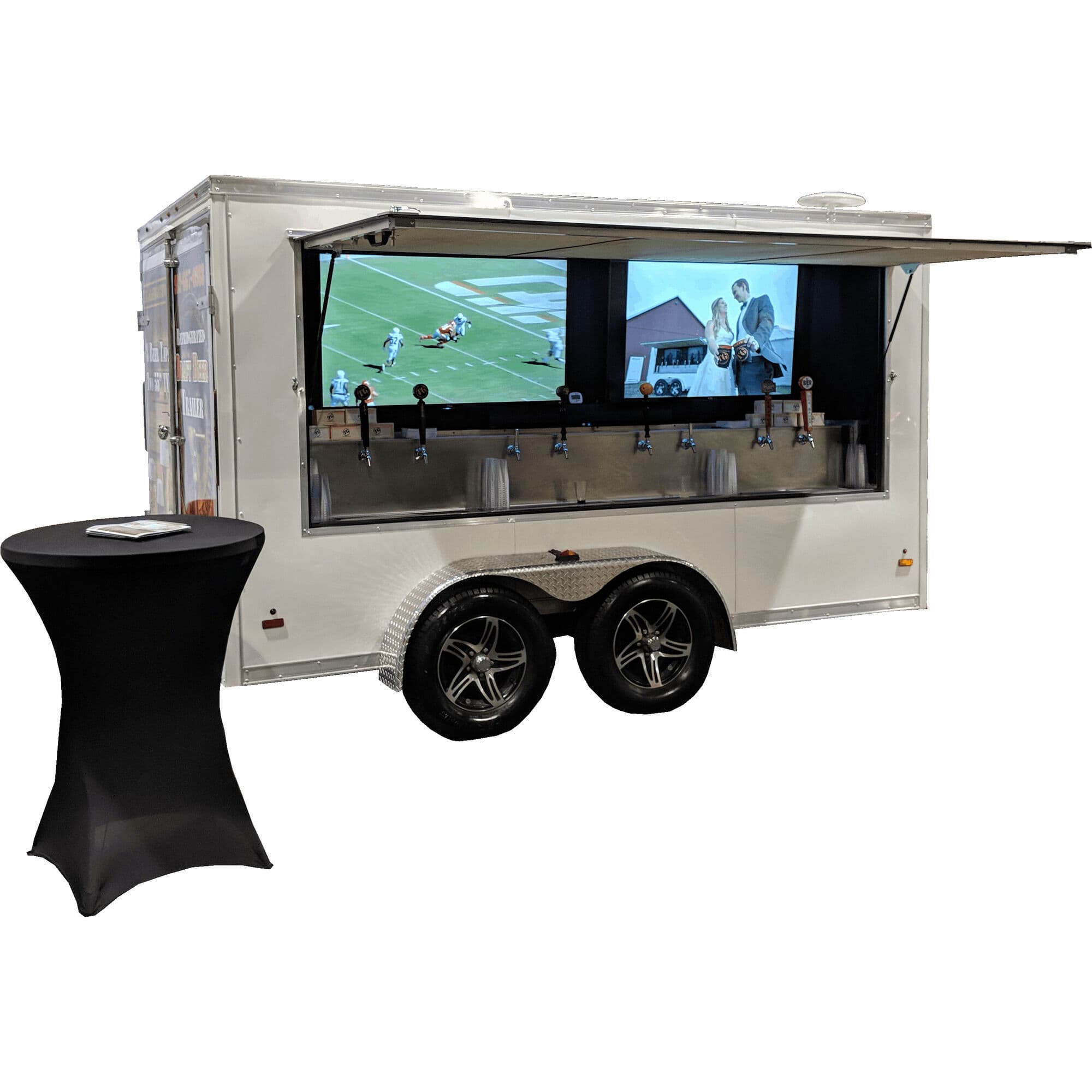 Draft Beer Trailer = 8 Faucet, 20 keg trailer - 1