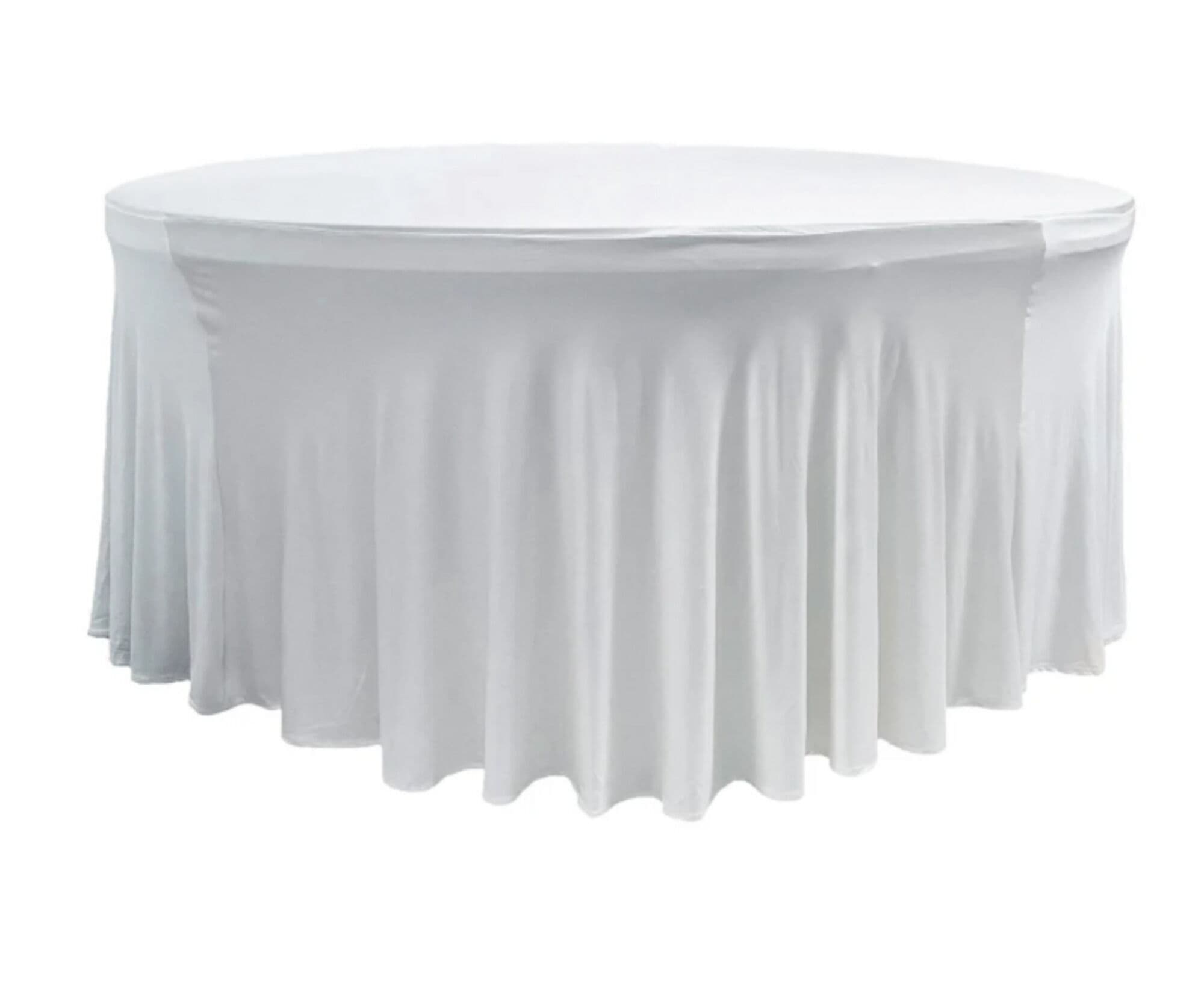 120" Spandex Wavy Table Cover - 1